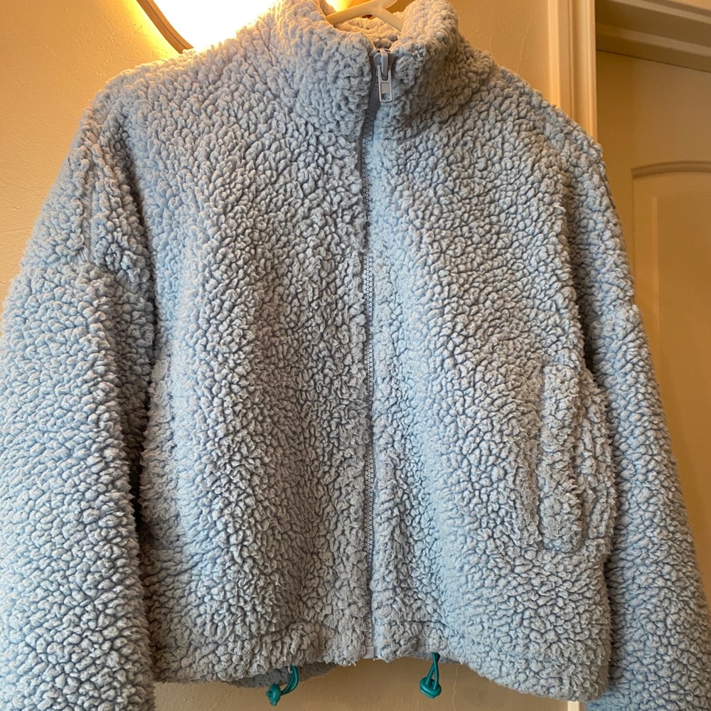 Urban Outfitters Light Blue Sherpa Jacket